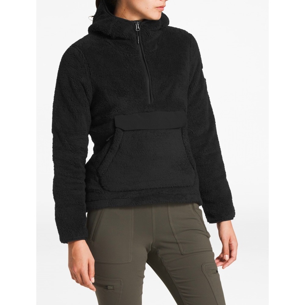 The North Face Campshire Hoodie Size Medium Black Sherpa Fleece Gorpcore Outdoor